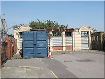 TQ4078 : Old factory entrance, Holmwood Villas by Stephen Craven