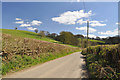 Road flanking Garth Hill - Soar