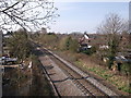 Railway line at Spring Lane, Kenilworth