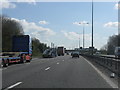 SP3982 : M6 motorway beyond junction 2 by J Whatley