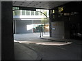 Looking from Angel Court out into Copthall Avenue