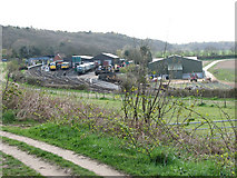 TG1141 : Weybourne station - yard and sheds by Evelyn Simak