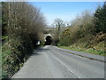 Hillhead Road goes under the Falmouth railway line