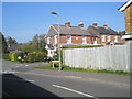 Looking from Coronation Road towards the bollards in Jubilee Road