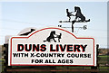 Duns Livery sign