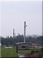 TM0837 : Telecommunication Mast at Cotswold Poultry Farm by Geographer
