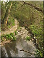 Stream and footpath towards Bogshole Lane