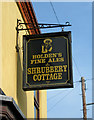 Shrubbery Cottage sign, 28 Heath Lane, Old Swinford