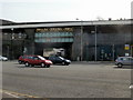 High Street passing underneath Pontypridd railway station