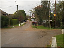 TR1365 : Private road junction on The Drove by David Anstiss
