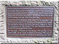 Second plaque on the base