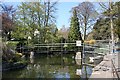 Bridge under repair in Priory Park