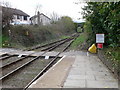 The railway at Llanrwst North, going south 