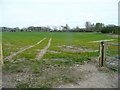 Footpath across arable land