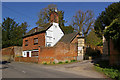 Yew Tree Cottage and gateway to Broome Park