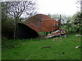 Collapsed barn