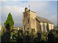 NY5674 : St. Cuthbert's Church Bewcastle, and 7th C Cross by Mike Quinn