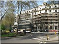 Scaffolding in Sussex Gardens