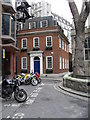 Parked motorcycles in Great St Helen