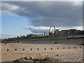 The Grampian Eye and Funfair from Aberdeen Beach