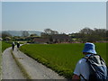 On a bridleway approaching New Barn