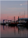 SZ3295 : Lymington Harbour at Sunset by Christine Matthews