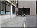 Motorbikes in Creechurch Place