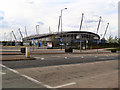 SJ8698 : City of Manchester Stadium from Alan Turing Way by David Dixon