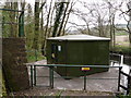 A gauging station on the River Torridge down stream from New Bridge