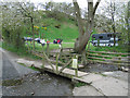 Ford, bridge and the campsite, Little Stretton