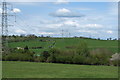 Pylon Line Across Fields