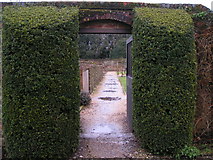 SU5927 : Entrance to walled garden at Hinton Ampner by Rob Purvis