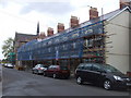 Terraced houses being refurbished, Metal St, Cardiff.