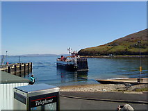 NR9251 : Claonaig to Lochranza Ferry at Lochranza by Andrew Abbott