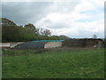 Three large straw bays at Nackholt Farm