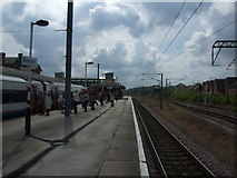SK9135 : Platform 4 Grantham Railway Station by Richard Hoare