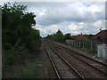 Rail track at Aslockton station