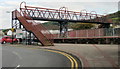 Railway footbridge adjacent to Caerphilly station