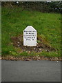 Llanerfyl milestone - detail