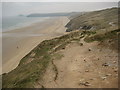 Coast path above Perran Beach