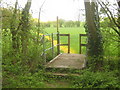 Footbridge near Troy Town Lane