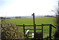 Stile on the footpath to Pett