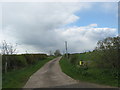 Road heading for Harcarse Hill Farm