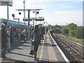 Commuters at South Bermondsey station