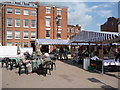 Part of the Ludlow local produce market