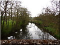 The view downstream from Chenson Bridge on the river Taw