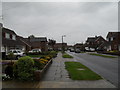 A wet and windy Sunday lunchtime in Silverdale Drive