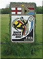 SK2632 : World Cup 2010 at Etwall Well Dressing by John M