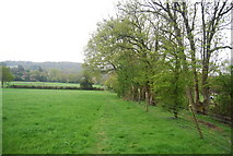 TQ1826 : Footpath following the hedge by N Chadwick