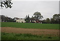 Houses on the A281 south of Monk